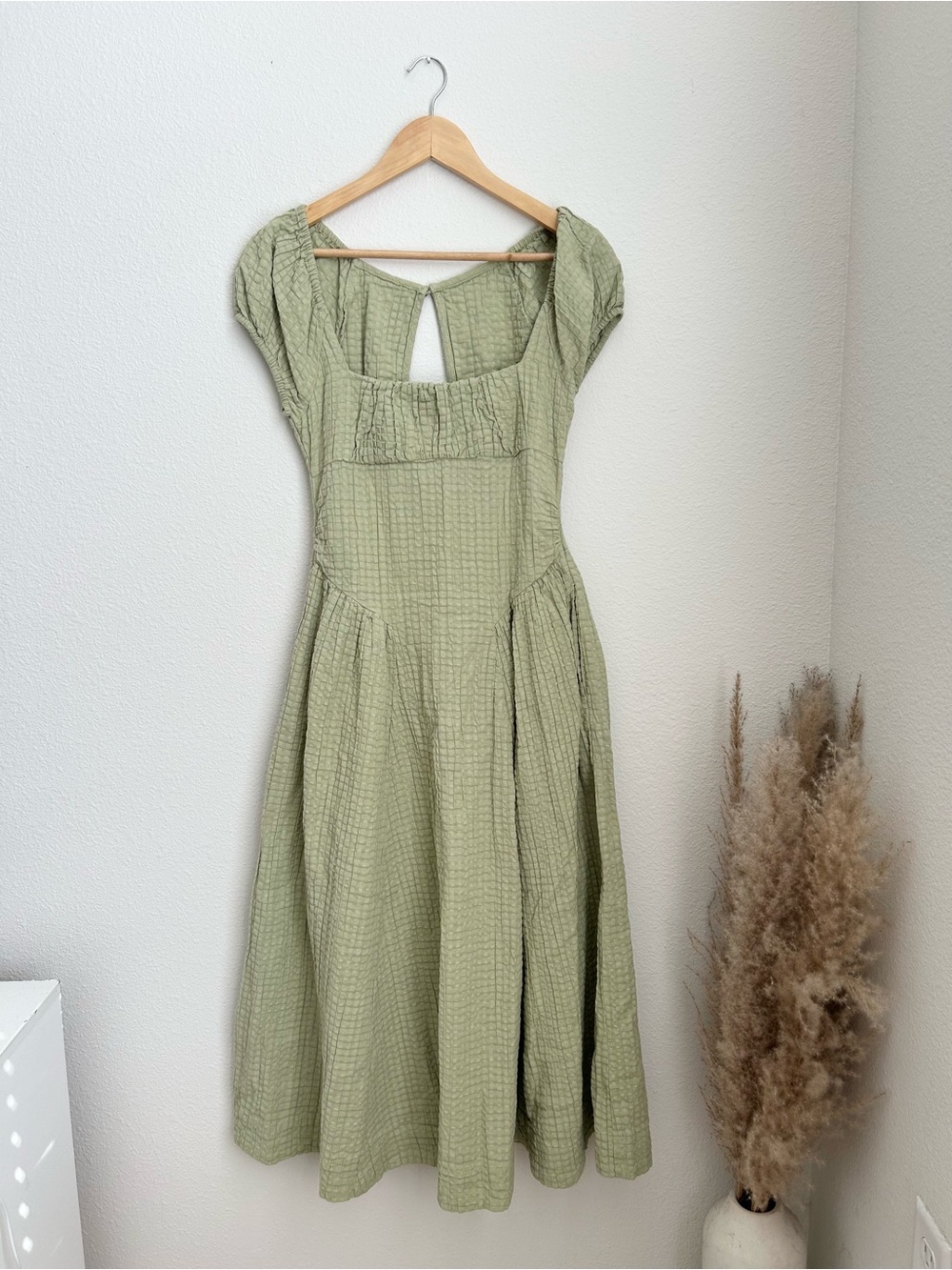 Free People Free-est Green Gauzy Dress - XS